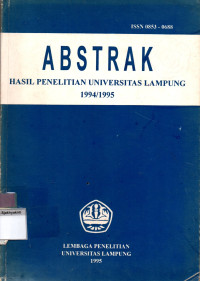 Image of ABSTRAK HASIL PENELITIAN UNIVERSITAS LAMPUNG