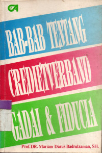 Image of BAB-BAB Tentang Credietverband Gadai & Fiducia