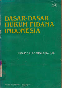 Image of DASAR-DASAR HUKUM PIDANA INDONESIA