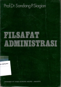 Image of FILSAFAT ADMINISTRASI