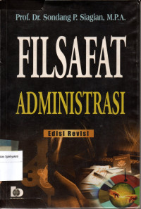 Image of Filsafat Administrasi