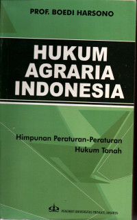 Image of HUKUM AGRARIA INDONESIA
