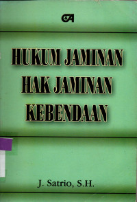 Image of HUKUM JAMINAN HAK JAMINAN KEBENDAAN