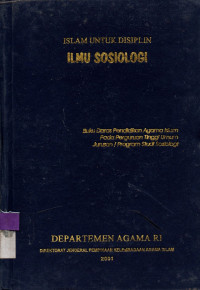 Image of Islam Untuk Disiplin Ilmu SOSIOLOGI