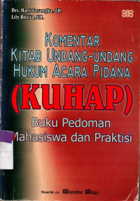 Image of Komentar ITAB UNDANG-UNDANG HUKUM ACARA PIDANA (KUHAP)
