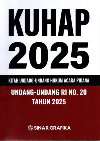 Image of KUHP 2025: KITAB UNDANG-UNDANG HUKUM ACAEA PIDANA