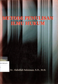 Image of METODE PENELITIAN ILMU HUKUM