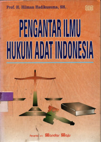 Image of PENGANTAR HUKUM ADAT INDONESIA