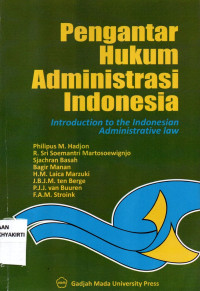 Image of Pengantar Hukum Administrasi Indonesia