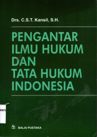 Image of PENGANTAR ILMU HUKUM DAN TATA HUKUM INDONESIA