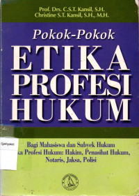 Image of Pokok-Pokok Etika Profesi Hukum