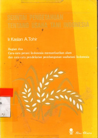 Image of SEUNTAI PENGETAHUAN TENTANG TANI INDONESIA