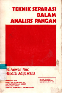 Image of TEKNIK SEPARASI DALAM ANALISIS PANGAN