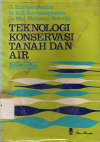 Image of TEKNOLOGI KONSERVASI TANAH DAN AIR