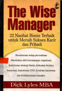 Image of The Wise Manager